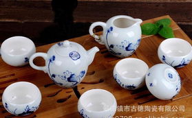 景德鎮(zhèn)竇彩荷花8頭功夫茶具 品味東方雅韻的饋贈之選