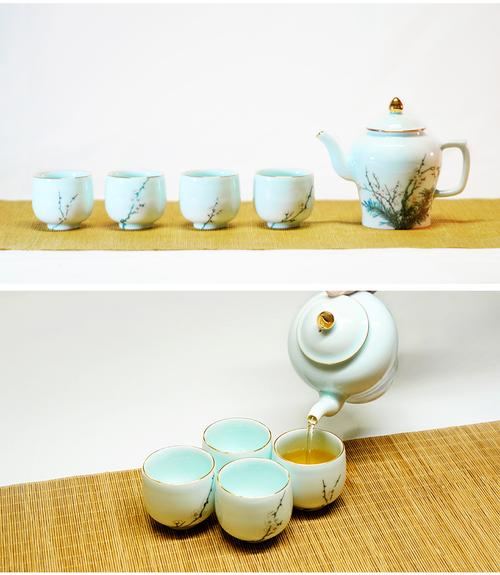 故宮歲朝佳兆茶具套裝三件套五件套茶壺茶杯套裝禮品故宮文創